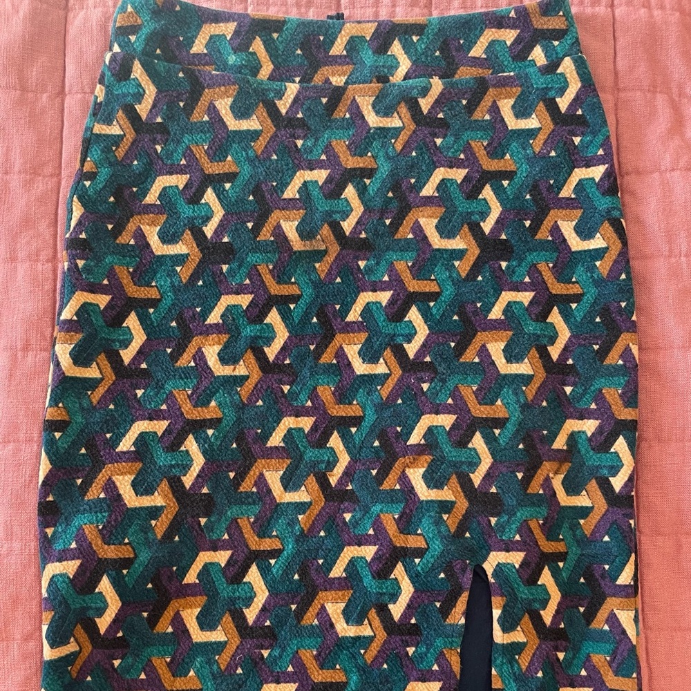 Maeve Multicolor Geometric Skirt